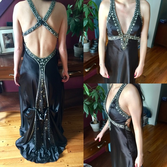 Black Prom Dress - Picture 2 of 8
